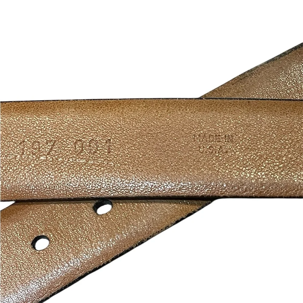 Saks Fifth Avenue Collection Black Textured Leather Men's Belt
